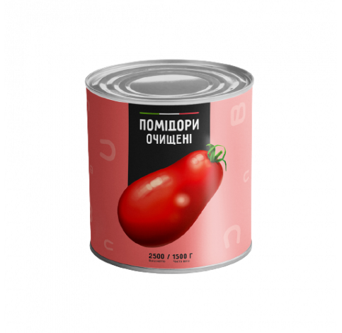 Томати очищені консервовані цілі (пелаті) Del Gusto 2500 г
